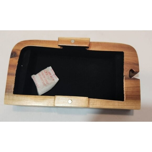 Carver Dan's Handcrafted Wooden Puzzle Box/Trinket Box Star Of David & Florals - Picture 14 of 16